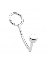 Кольцо на пенис с анальным стимулятором Stainless Steel Anal Hook   Cock Ring - BlueLine - в Перми купить с доставкой
