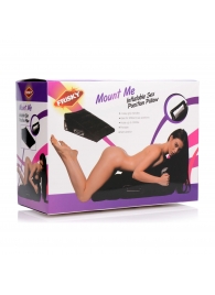 Черная подушка для секса Mount Me Inflatable Sex Position Pillow - XR Brands - купить с доставкой в Перми