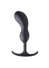 Черный массажер простаты с утяжелителями Premium Silicone Weighted Prostate Plug Large - 18,8 см. - XR Brands - в Перми купить с доставкой