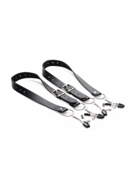 Ремни с зажимами для половых губ Spread Labia Spreader Straps with Clamps - XR Brands - купить с доставкой в Перми