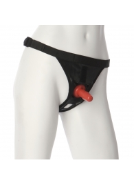 Трусики со штырьком для фиксации насадок Ultra Harness with Plug - Doc Johnson - купить с доставкой в Перми