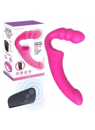 Розовый безремневой страпон Straples Strap-On Dildo - Erokay - купить с доставкой в Перми