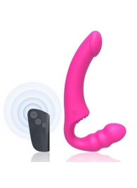 Розовый безремневой страпон Straples Strap-On Dildo - Erokay - купить с доставкой в Перми