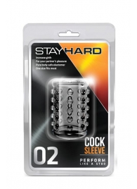 Прозрачная насадка на пенис с шишечками STAY HARD COCK SLEEVE 02 CLEAR - Blush Novelties - в Перми купить с доставкой