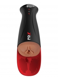 Мастурбатор-вагина в колбе с вибрацией Fuck-O-Matic Pro XL - Pipedream - в Перми купить с доставкой
