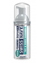 Очищающая пенка для игрушек и тела Toy   Body Cleaner Foamer - 47 мл. - Swiss navy - купить с доставкой в Перми