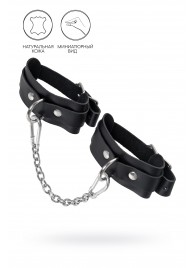 Черные мини-оковы со скруглёнными углами - Pecado - купить с доставкой в Перми