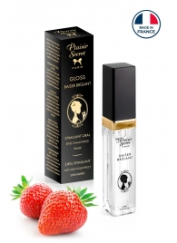 Стимулирующий блеск для губ со вкусом клубники - 7 мл. - Plaisir Secret - купить с доставкой в Перми