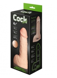 Телесный фаллоудлинитель с мошонкой Cock Next - 17 см. - LOVETOY (А-Полимер) - в Перми купить с доставкой