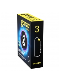 Супертонкие презервативы Ganzo Invisible - 3 шт. - Ganzo - купить с доставкой в Перми
