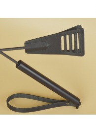 Черный кожаный стек «Сириус» - 60 см. - Sitabella - купить с доставкой в Перми