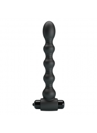Черный анальный вибростимулятор - 18,2 см. - Baile