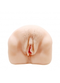 Телесный мастурбатор-вагина с оволосением и вибрацией - Baile - в Перми купить с доставкой