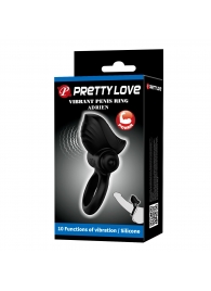 Черное эрекционное кольцо с вибрацией Adrien - Baile - в Перми купить с доставкой