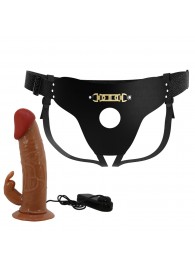 Мужской полый страпон с вибрацией Marion - Baile - купить с доставкой в Перми