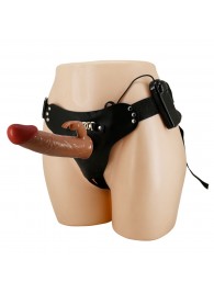 Мужской полый страпон с вибрацией Marion - Baile - купить с доставкой в Перми