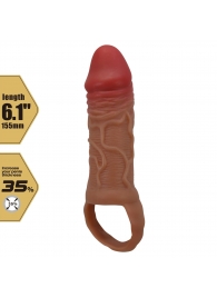 Реалистичная насадка на член Peirre - 15,5 см. - Baile - в Перми купить с доставкой