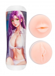 Двусторонний мастурбатор аниме - ротик и вагина - Tokyo Style - в Перми купить с доставкой