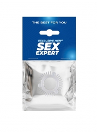 Эластичное эрекционное кольцо с 3 шариками и шипами - Sex Expert - в Перми купить с доставкой