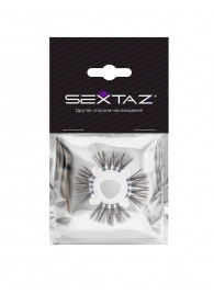 Эластичное эрекционное кольцо с черными «ресничками» - Sextaz - в Перми купить с доставкой