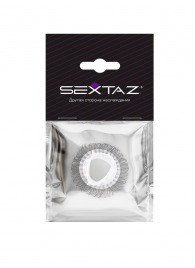 Эластичное эрекционное кольцо с длинными черными «ресничками» - Sextaz - в Перми купить с доставкой