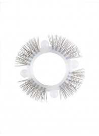 Эластичное кольцо с «ресничками» и 4 шариками - Sextaz - в Перми купить с доставкой