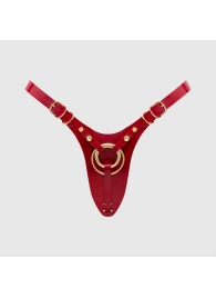 Красный пояс для фиксации насадок Strap-On-Me Leatherette Harness Fabulous - Strap-on-me - купить с доставкой в Перми