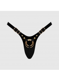 Черный пояс для фиксации насадок Strap-On-Me Leatherette Harness Fabulous - Strap-on-me - купить с доставкой в Перми