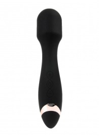 Черный силиконовый wand-вибратор - 18,5 см. - Erokay