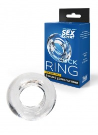 Прозрачное эрекционное кольцо-бублик - Sex Expert - в Перми купить с доставкой