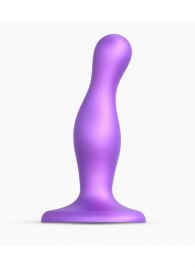 Фиолетовая насадка Strap-On-Me Dildo Plug Curvy size S - Strap-on-me - купить с доставкой в Перми