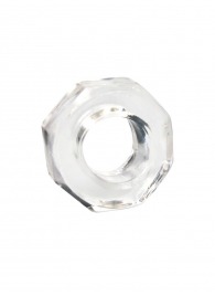 Прозрачное эрекционное кольцо в форме гайки - Sex Expert - в Перми купить с доставкой