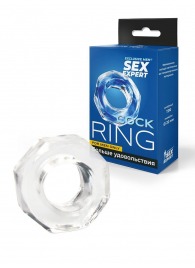 Прозрачное эрекционное кольцо в форме гайки - Sex Expert - в Перми купить с доставкой