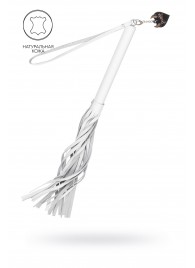 Белая кожаная плеть - 50 см. - Pecado - купить с доставкой в Перми