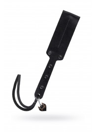 Черный кожаный пэддл - 32 см. - Pecado - купить с доставкой в Перми