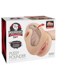 Телесный мастурбатор-вагина Pussy Pounder Squeeze Stroker - Pipedream - в Перми купить с доставкой