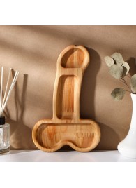Деревянное блюдо для подачи в форме члена (25 х 16,5 х 1,7 см) - Сима-Ленд - купить с доставкой в Перми