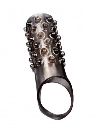 Дымчатая насадка на пенис с выпуклостями - 12 см. - Sex Expert - в Перми купить с доставкой