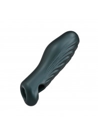 Серая силиконовая насадка на пенис с подхватом Manwan Ryzer - Manwan - в Перми купить с доставкой