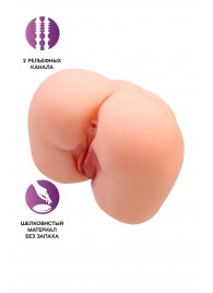 Реалистичный мастурбатор-попка с 2 любовными входами - No Name - в Перми купить с доставкой