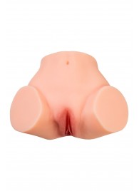 Телесный реалистичный мастурбатор-полуторс с 2 любовными входами - No Name - в Перми купить с доставкой