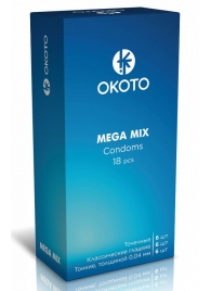 Презервативы OKOTO Mega Mix - 18 шт. - Sitabella - купить с доставкой в Перми