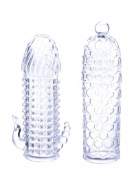 Набор из 2 прозрачных насадок на член Seductive Tickler Sleeves Set - NMC - в Перми купить с доставкой