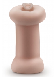 Телесный люминесцентный двусторонний мастурбатор Tasha - Blush Novelties - в Перми купить с доставкой