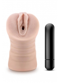 Телесный мастурбатор-вагина Ayumi с вибрацией - Blush Novelties - в Перми купить с доставкой
