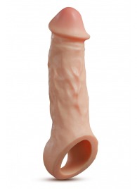 Телесная насадка-удлинитель Intrepid 9.25 Inch Realistic Penis Extender Sleeve - 23,5 см. - Blush Novelties - в Перми купить с доставкой