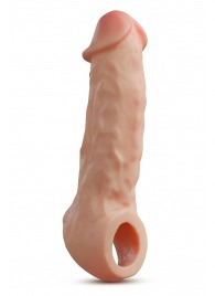 Телесная насадка-удлинитель Intrepid 9.25 Inch Realistic Penis Extender Sleeve - 23,5 см. - Blush Novelties - в Перми купить с доставкой
