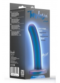 Синяя насадка с гладкой поверхностью Surrender 5.75 Inch Intermediate Pegging Dildo - 14,6 см. - Blush Novelties - купить с доставкой в Перми