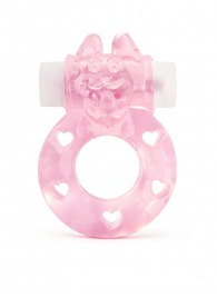 Розовое эрекционное виброкольцо в форме зайчика - 1137 - в Перми купить с доставкой