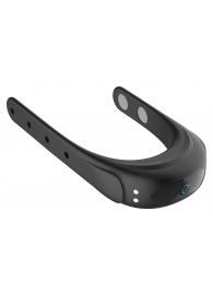 Черное эрекционное виброкольцо на ремешках - Boys of Toys - в Перми купить с доставкой